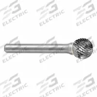 SGS PRO Carbide Bur: Ball, SD-5, Double Cut, 1/2" Head, 1/4" Shank (MPN 12553). Key specifications — Trade Number: SD-5; Brand: SGS PRO.