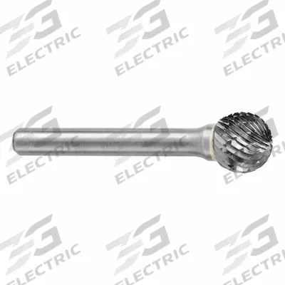 SGS PRO Carbide Bur: Ball, SD-5, Double Cut, 1/2" Head - Double-Cut Ball Burs
