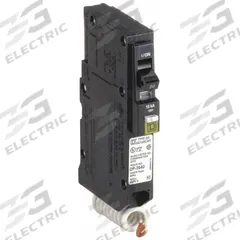 SQUARE D Miniature Circuit Breaker: 20 A, 120/240V AC, Single Phase, 10kA at 120/240V AC, 1 Poles (MPN QO120CAFI). Key specifications — Phase: Single; Amps: 20 A; AC Voltage Rating: 120/240V AC; Max. AIR Rating: 10kA at 120/240V AC; For Use With: QO Load Centers and NQ Panelboards; Brand: SQUARE D.