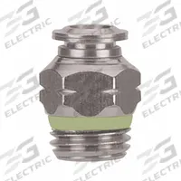 AIGNEP USA Push-Fit Adapter Fitting: 8 mm OD x 1/8 in Pipe Size, Push-to-Connect x Universal Thread (MPN 60005-8-1/8). Key specifications — Brand: AIGNEP USA; Thread Size A: 1/8.