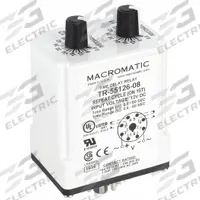 MACROMATIC Single Function Time Delay Relay: Socket Mounted, 12V DC, 10 A, 8 Pins/Terminals (MPN TR-55126-08). Key specifications — Brand: MACROMATIC.