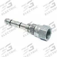 AEROQUIP Swivel Hose Fitting: 45° Flare Fitting, 8 Dash Size, 0.41 in Hose Inside Dia. (MPN FJ3057-02-0608S). Key specifications — Refrigerant Type: 134A; Brand: AEROQUIP; Product Type: 45° Flare Fitting.