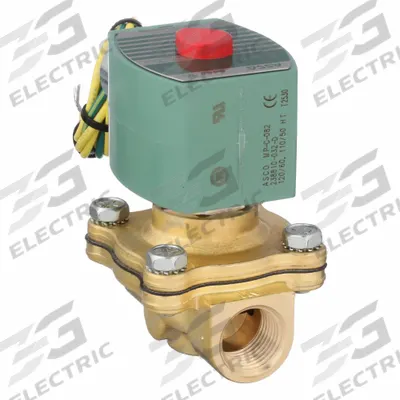 REDHAT Solenoid Valve: 2-Way, Normally Closed, 1/2 in Pipe Size, 110V AC/120V AC - 2-Way/2-Position, Normally Closed Solenoid Valves