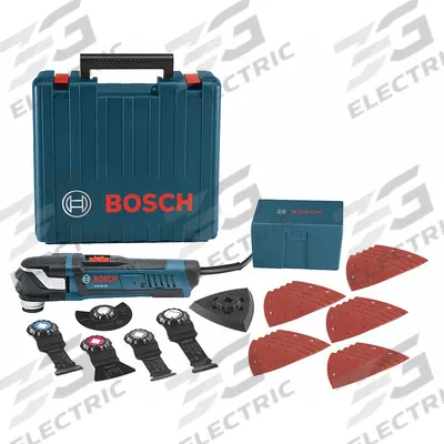 BOSCH Oscillating Tool Kit: 8,000 to 20,000, 3° Oscillation Angle, 4 A Current - Bosch Corded Oscillating Tools