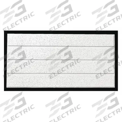 ARMSTRONG Ceiling Tile: 1762C, Fine Fissured, 24 in x 48 in, Angled Tegular, 0.55 NRC - General Purpose Tiles