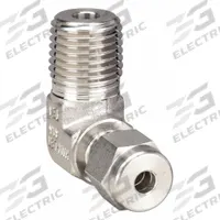 HAM-LET Compression Fitting Elbow: 6 mm OD x 3/8 in Pipe Fitting Size, Compression x MNPT (MPN 769L-SS-6MM X 3/8). Key specifications — Compatible Fitting Brands: Swagelok; Brand: HAM-LET.