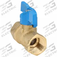 JOMAR VALVE Manual Two-Way Ball Valve: 1/2 in, Brass, Straight, FIP x FIP, Std Port Ball Port (MPN 101-403). Key specifications — Brand: JOMAR VALVE; Handle: Locking Tee.