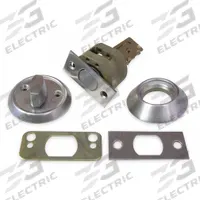 KABA ILCO Deadbolt Lock: Cylindrical, Core Not Included, 1 3/8 in Door Thick - Max, Chrome (MPN 45-1-4-04-26D-0). Key specifications — ADA Compliant: Yes; Brand: KABA ILCO; Cylinder Core Type: Conventional Core Cylinder; Finish: Satin Chromium-Plated; Keyway Type: None; Visual Indicator Message: No Message; Includes Core: Core Not Included; Ligature Resistance: Not Ligature-Resistant.