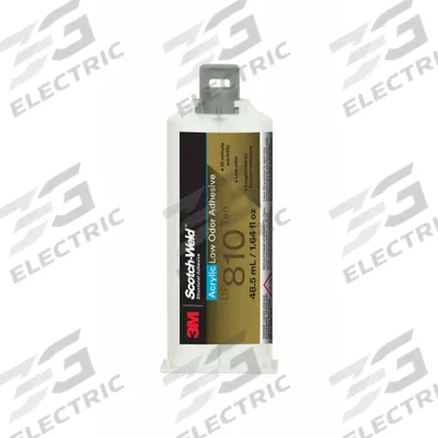 3M Acrylic Adhesive: DP810, Ambient Cured, 48.5 mL, Dual-Cartridge, Tan - Acrylic Dual Cartridges for Two-Part Applicators