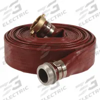 Water Discharge Hose: 1 1/2 in Hose Inside Dia., 50 ft Hose Lg, 150 psi, Red, MNPSM x FNPSM (MPN 45DU05). Key specifications — Brand: APPROVED VENDOR; Temp. Range: 5° to 150°F; Hose Color: Red.