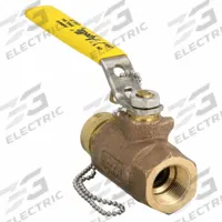 APOLLO Manual Two-Way Ball Valve: 3/4 in, Bronze, Straight, FNPT x FGHT, 600 psi Max. Pressure (CWP) (MPN 70104HC). Key specifications — attr1012381: APOLLO; attr1012887: Lever.