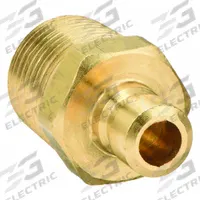 PARKER Hydraulic Quick Connect Hose Coupling: 3/8 in Coupling Size, Brass, 22.71 lpm Max. Flow Rate (MPN PN351). Key specifications — Body Material: Brass; Thread Size: 1/8"-27; Brand: PARKER.