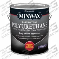 MINWAX Finish: Varnish, Interior, Oil, 1 gal Container Size, Wood, Satin, Clear, Clear, Minwax (MPN 71028000). Key specifications — Brand: MINWAX; Transparency: Clear; Use Location: Interior; Sheen: Satin; Sub-Brand: Minwax; Color: Clear; Resin Type: Polyurethane.