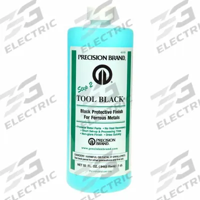 PRECISION BRAND Tool Blackener: For Ferrous Metals, Liquid, 1 qt - Tool Blackener Liquids for Ferrous Metals
