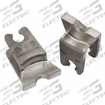 BURNDY Upper and Lower Crimping Die: 1/0 AWG Aluminum Lug/1/0 AWG Copper Lug, YDR-R - Burndy Replacement Crimping Dies