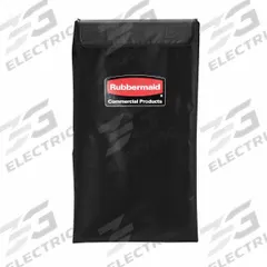 RUBBERMAID COMMERCIAL PRODUCTS Replacement Liner: 1881782, 15 1/4 in x 22 3/8 in x 27 1/4 in, Black. Key specifications — Color: Black; Material: Vinyl; Brand: RUBBERMAID COMMERCIAL PRODUCTS; Includes: Color Coded Ribbons; Manufacturer Part Number: 1881782; For Use With: Removable Liner Basket Trucks.
