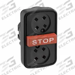 SCHNEIDER ELECTRIC Multihead Operator: Non-Illuminated, 3 Button, Extended Profile (MPN ZB5AA791). Key specifications — attr211308: SCHNEIDER; attr1026606: Momentary/Momentary/Momentary; attr1026618: Stop; attr1026638: XB5; attr1063632: Non-Metallic.