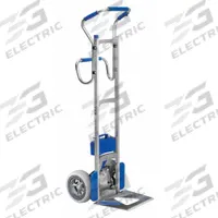 LIFTKAR SAL General Purpose Hand Truck: 375 lb Cap, Four-Position Sweep Back, Aluminum, Flat-Free (MPN 274243). Key specifications — Frame Type: Rounded Back; Frame Material: Aluminum; Charge Time: 4 hr; Battery Type: Absorbent Glass Mat (AGM); Brand: LIFTKAR SAL.