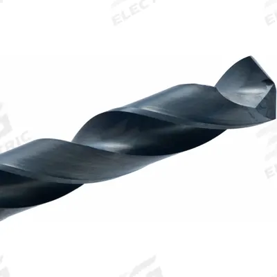 CLEVELAND Jobber Length Drill Bit: #53, 135° Split Point, Black Oxide Cobalt - Short-Flute Cobalt Jobber-Length Drill Bits