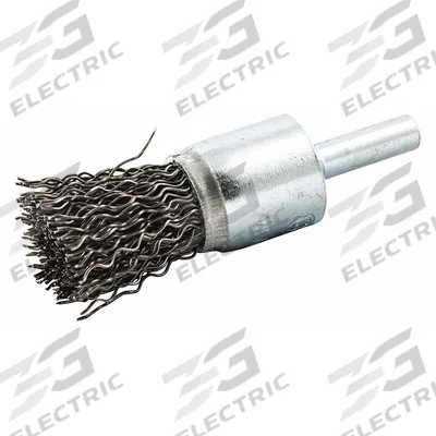 APPROVED VENDOR End Brush: Crimped Steel, 3/4 in Dia, 0.02 in Fill Dia - Light-Cleaning Brushes for Carbon Steel