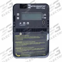 INTERMATIC Electronic Timer: 7 day, Not Astronomic, 120-277V AC, SPST, Digital (MPN ET2705C). Key specifications — Body Material: Metal; Indoor/Outdoor Usage: Indoor; Astronomic Functionality: Not Astronomic; Mounting Style: Surface; Brand: INTERMATIC.