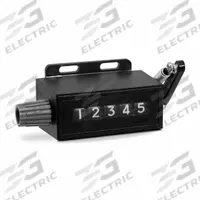 TRUMETER Mechanical Stroke Counter: Top Coming (TC), Top Coming (TC), Base Mounting, White, 5 Digits (MPN 1-2035). Key specifications — attr1048545: 1-2035; attr1048549: TRUMETER; attr1048554: White; attr1048558: Large Display; attr1048564: Right Hand Top Coming; attr1048565: Base; attr1048567: Mechanical; attr1048576: Black.