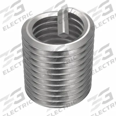 HELI-COIL Helical Insert: Tanged Tang Style, Free-Running, M16-2.00 Thread Size, Plain - Free-Running Tanged Helical Inserts