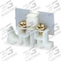 SQUARE D Terminal Block: DIN Rail Mounting Type, Screw Clamp Wire Termination, 2 Wire Terminals (MPN 9080GP6). Key specifications — Brand: SQUARE D; For Minimum Wire Size: 18 AWG.