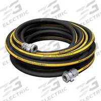 CONTINENTAL Heavy Duty Air Hose Assembly: 2 in Hose Inside Dia., Black, 2 1/2 in Hose Outside Dia. (MPN UBH20060-25FF). Key specifications — Hose Color: Black.