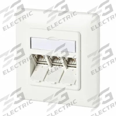 METZ CONNECT Wall Outlet: UP, GD-Zn (Zinc Die-Cast), IDC Connection x RJ45 - Voice & Data Housings, Panels & Connector Components