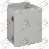 HOFFMAN Enclosure: Steel, 12 in x 10 in x 5 in, NEMA 12/13/4, Solid Cover, Hinged (MPN A1210CHNF). Key specifications — Closure Method: Clamps; Brand: HOFFMAN; Knockouts: Not Included.