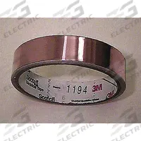 3M Conductive Electrical Tape: 3/4 in Wd, 36 yd Lg, 2.6 mil Thick, 600 V Volt Rating, Brown, Acrylic (MPN 1194, 3/4 x 36 yd)