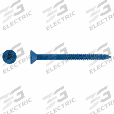 TAPCON Concrete Anchor Screw: 2 3/4 in Overall Lg, 1/4 in Dia, Steel, Torx, Flat - Flat-Head Screw Anchors