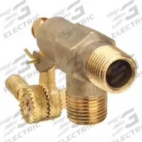 BOB Float Valve: For Water Media, Angle Valve Body, Float Valve Body, Horizontal Piping, Brass, MNPT (MPN R400-1-LF). Key specifications — Mounting: Horizontal Piping; Arm Adjustability: Adjustable; Connection Gender - Side 1: Male; Connection Gender - Side 2: Male; Brand: BOB; Connection Type - Side 1: NPT; Connection Type - Side 2: NPT; Flow Rate: 68.5 gpm @ 85 psi.