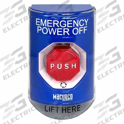 MACURCO Emergency Power Off Button: Macurco Detectors, Calibration Gas - Accessories for Fixed Gas Detectors