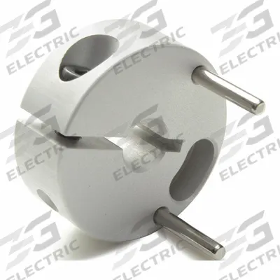 RULAND MANUFACTURING Controlflex Coupling Hub: 1° Angular Misalignment, 0.3 mm Axial Motion - Double Insert Hubs for Round Shafts