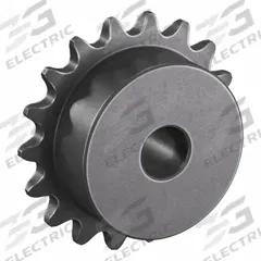 TSUBAKI Sprocket: One-Sided Hub, For Single Strands, 35, 18 Teeth, 2.16 in Pitch Dia, Steel (MPN 35B18). Key specifications — Brand: TSUBAKI.