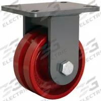 HAMILTON Plate Caster: Rigid, Steel, 6 in Wheel Dia, 2 3/4 in Wheel Wd, 8 in Mounting Ht, Concrete (MPN R-CH-6VH). Key specifications — attr1100373: HAMILTON.
