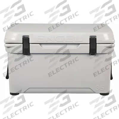 ENGEL Marine Chest Cooler: Gray, 36 Cans, 35 qt Cooler Capacity - Heavy-Duty Chest Coolers