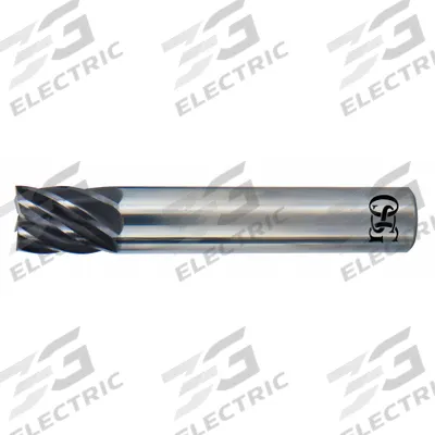 OSG Square End Mill: Carbide, EXO Coated, 7 Flute, 5/16" Mill Dia, 5/8" LOC - Fast-Cutting Carbide Square End Mills for Stainless Steel & Super Alloys