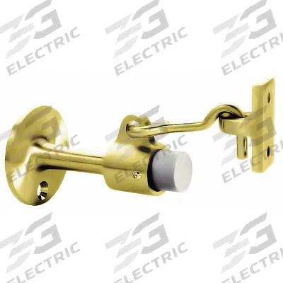 ROCKWOOD Hook-Style Door Holder: Door - Mounted, 1 in Wd, 1 3/4 in Overall Ht - Hook-Style Door Holders