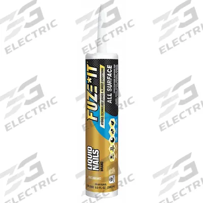 LIQUID NAILS Construction Adhesive: Fuze*It, 9 fl oz, Cartridge, Gray - General Purpose Construction Adhesives