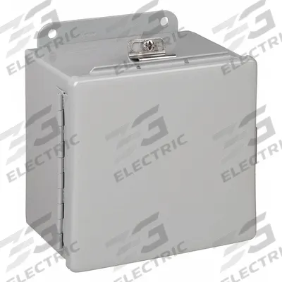 HOFFMAN Enclosure: Steel, 6 in x 6 in x 4 in, NEMA 12/13/4, Solid Cover - Steel Washdown Enclosures
