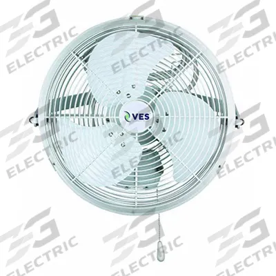 VES-ARTEX Mounted Fan: 18 in Blade Dia, 120V AC, 1/10 hp Motor HP, Wall Mount - Standard Industrial Wall-Mount Fans