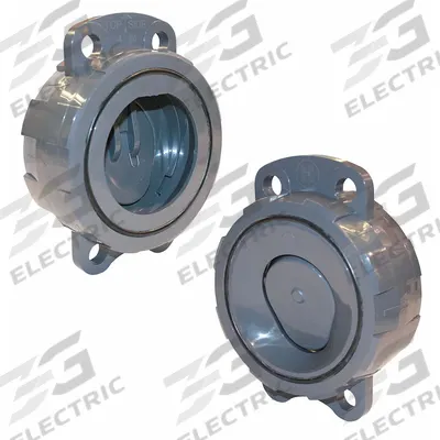 HAYWARD Wafer Check Valve: Swing, Inline Valve Body, 2 in Pipe Size, Wafer, CPVC - CPVC Wafer Spring-Loaded Swing Check Valves