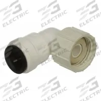 WATTS Push-Fit Elbow Fitting: 1/2 in OD x 3/4 in Pipe Size, Push-to-Connect x FGHT, Polysulfone (MPN 3520-1014). Key specifications — Brand: WATTS.