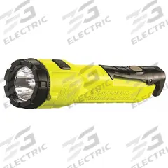 STREAMLIGHT Safety-Rated Flashlight: 245 lm, 9 hr Run Time at Max Brightness, 171 m Max Beam, Yellow (MPN 68780). Key specifications — Brand: STREAMLIGHT; Battery Requirements - Broad: Requires 3 AA.