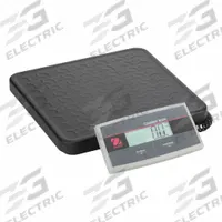 OHAUS Shipping Scale: 400 lb Wt Capacity - Imperial, 12 5/8 in Weighing Surface Dp, kg/lb, LCD (MPN i-C31M200R). Key specifications — attr1359871: 0.2 lb/0.1 kg; attr1359893: Steel.