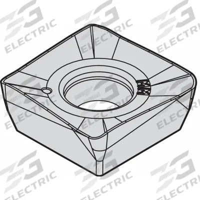 WIDIA Square Milling Insert: SDMX543RMM, SDMX150612RMM (MPN 3949807) - Square (S) Indexable Milling Inserts