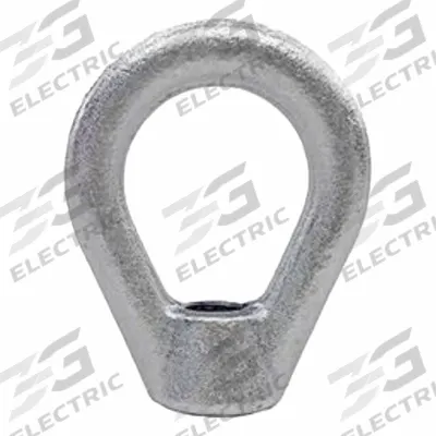 JW WINCO Lifting Eye Nut: Steel, 1030, 1/2"-13 Thread, 5/8 in Tr Lg, 2 1/2 in Ht - Steel Eye Nuts